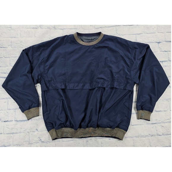 Gear For Sports Reversible Windbreaker Men XL Navy Lockheed Martin Windshirt VTG